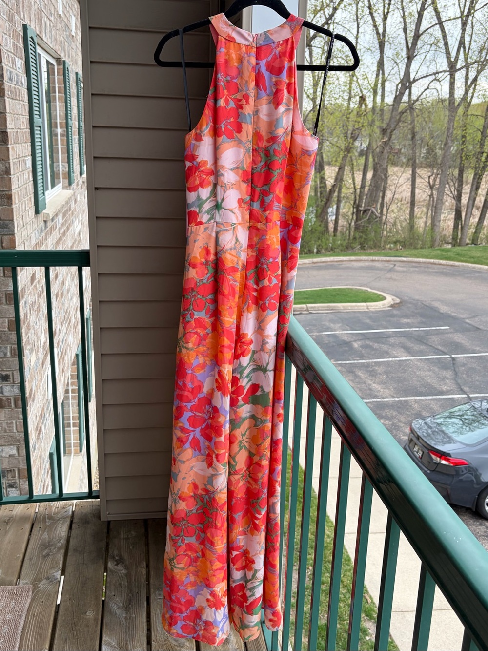 ๐๐VinceCamuto Floral Wide Leg Jumpsuit Waist Maxi Romper Size 6 Summer Vacation - Picture 4 of 17